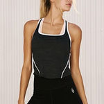 Free People Movement NWT  - Run Fast Racerback Activewear Sporty Black Tank Top Photo 0