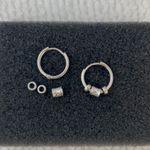 Fashion Cool Small Silver Hoop Earrings for Men Women,Unisex Earrings Photo 3