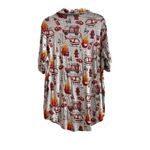 Posh Peanut Womens Pajama Shirt Short Sleeve Bamboo Loungewear Size Large Gray Photo 4