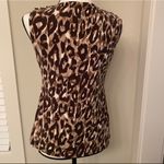 Ann Taylor  || Brown/tan animal print top Photo 1