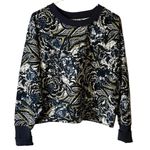 Joie  Caleigh‎ Blue Floral Pullover Sweatshirt #124891 Size Medium Photo 1