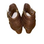 Canyon River Blues  Brown Ankle Booties with Triple Buckle Photo 1