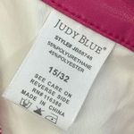 Judy Blue Judy‎ Blue Faux Leather Pants Hot Pink Tummy Control Straight Leg Size 15/32 Photo 11