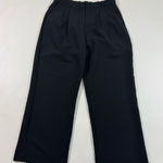 Abercrombie & Fitch Abercrombie Sloane Tailored Wide Leg Pants Black Size 32 14 Short Photo 0