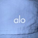 Alo Yoga  Alumni Athletic Shorts Women's L Seashell Blue Lightweight Drawstring Photo 8