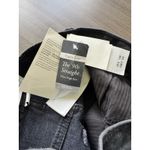 Abercrombie & Fitch NWT The 90s Straight Ultra High Rise Black Leather Sz 23 Photo 5