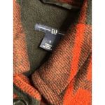 Gap Buffalo Plaid Waist Tie Wool Blend Mid Length Trench Coat Small Cabincore Red Photo 9