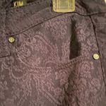 Kim Kardashian Purple/Navy Textured Curvy Skinny Jeans Photo 2