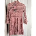 Pretty Little Thing Dusty Pink Tiered Lace Mini Dress – Size 4 (NWT) Photo 5