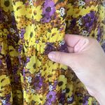 VICI  Tiered Baby Doll Dress XS Yellow Purple Floral‎ Mini Photo 6