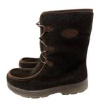 LL Bean Women 9 M Mukluk Winter Boots Brown Fleece Lined Faux Fur Faux Calf Hair Photo 3