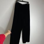 Loft Ann Taylor Womens Silk Rayon Black Flare Velvet Pants Zip Trousers Sz 10 Photo 4