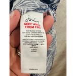 Joules Linen Button Down Thin Strap Tank Top Shells Print Blue White Size 14 NWT Photo 2