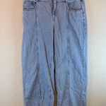 Madewell  Light wash belted baggy jeans sz 32 wide leg causual *missing belt Photo 0