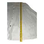 ZARA WHITE Semi-sheer long sleeve, unique collar Front button Elegant women’s S Photo 8