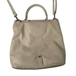 Kenneth Cole  Reaction Fold Over Purse Handbag Crossbody Faux Leather Tan Cream Photo 10