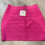 Herve Leger Forever 21 nwt size Large  BANDAGE MINI SKIRT hot pink Photo 0