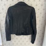 Madewell  The Washed Leather Motorcycle Jacket Black Photo 11