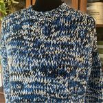 Divided H&M Blue & Black Marbled Crewneck Sweater Photo 1