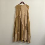 Olí & halo neutral sleeveless patch work Bohemian maxi dress sz M Tan Size M Photo 5