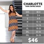 LuLaRoe  yellow floral Charlotte 3x swing tank dress Photo 1