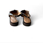 Coach  Black Leather Pointed Slingback Loafers Photo 2