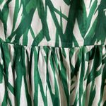 Milly  Isadora Green And White Print Dress Size 6 Photo 3