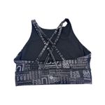 Lululemon Logo Energy Sports Bra High Neck Long Line Black sz 8 Photo 3