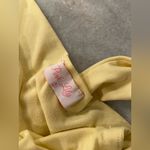 Pink Lily Size S Yellow Criss Cross Back Tie Waist Soft Stretch crop Tank Top Photo 11