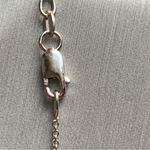 10kt White Gold Heart Diamond Charm with 14k Chain Photo 5