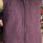 Roz & Ali  purple quilted vest size XL Photo 0