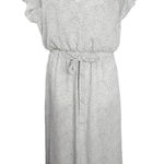 Sienna Sky  Dress Midi High Low Wrap‎ V neck Dress White & Black Dotted Size XS Photo 0