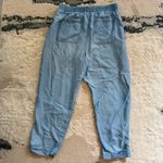 Coldwater Creek  Tencel Chambray-Style Cropped Ankle Pants Crochet Trim Size 6 Photo 3