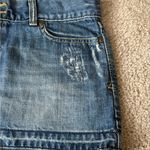 Abercrombie & Fitch A&F vintage 2000s paint Y2K ultra mini denim skirt size 32 Photo 4