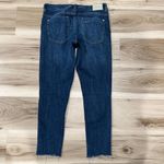 ZARA Dark Blue Raw Hem Skinny Jeans Women’s 6 Photo 3