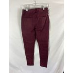 American Eagle  Zip Pocket Maroon Hi Rise Jegging Jeans Size 8 R Photo 4