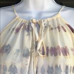 Blue Life  Cold Shoulder Tie Dye Blouse Photo 1