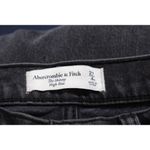 Abercrombie & Fitch The Skinny High Rise Black Denim Floral Jeans Size 27 4 Photo 2