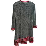 Boden Lara Pleat Chalky Navy Cluster Spot‎ Dress US Size 6 Print Dress Pleated Blue Photo 3