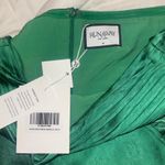 Hello Molly  Maxi Satin Dress Green Emerald Photo 3