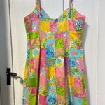 Lilly Pulitzer Y2K vintage patchwork quilt mini dress size 6 Photo 1