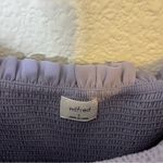 Aritzia Wilfred Tempest Smocked Chiffon Mini Dress in Lilac Purple Women's S Photo 9