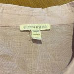 Eileen Fisher Organic Oversized Linen Pale Lavender Button Down Blouse M S22 Photo 2