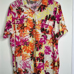 White Stag  Linen Blend Button Down Top Casual Tropical Women’s Size XXL Photo 0