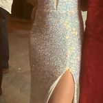 JC Penny Sparkly Prom Dress Iridescent Photo 2