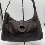 The Sak  Hobo Bag Dark Brown Pebbled Leather Shoulder Bag Photo 3