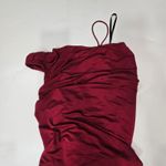 L'Academie Adele Midi Dress in Burgundy XS Photo 4