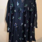 Cynthia Rowley  floral black dress 6 Photo 2