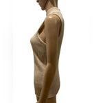 Carmen Marc Valvo Elegant Silver Beaded top size L Photo 2