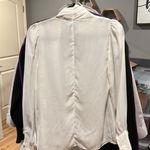 ZARA new without tags medium cream blouse with front tie Photo 4